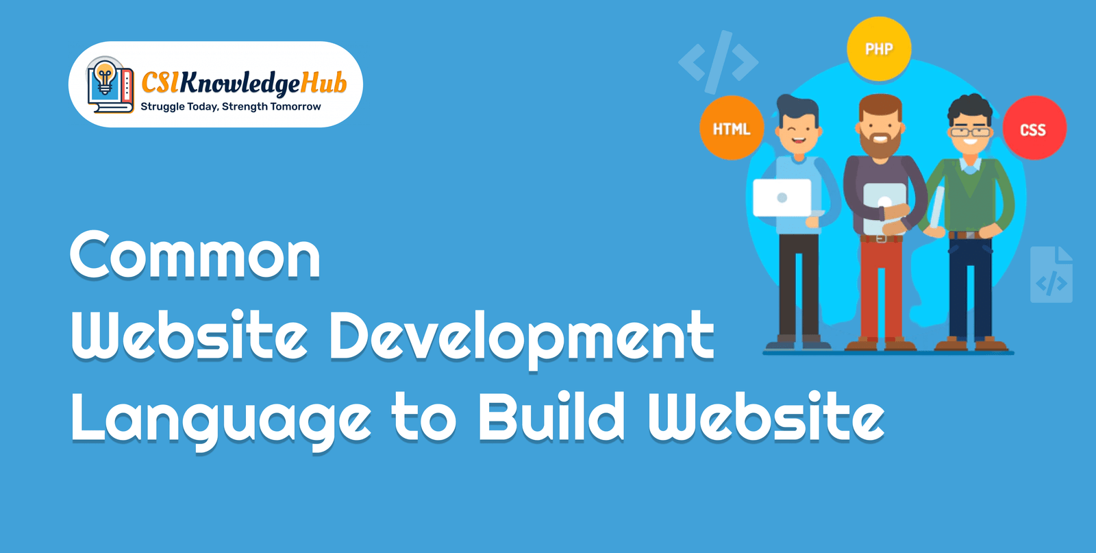 Common Website Development Language to Build Website